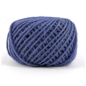 Braided jute cord 2mm Blue x40m