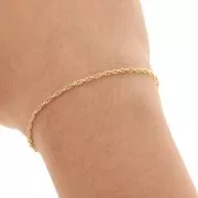 Twisted Cable chain chain 1,6 mm Gold filled x 50cm