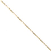 Cable chain miror chain 1 mm Gold filled x 1 m