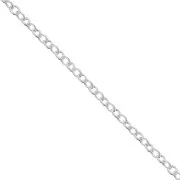 Cable chain chain 1,3 mm 925 Sterling Silver x 1 m