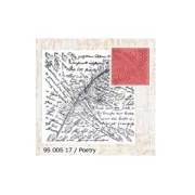 Clay Texture Stamps - 9 cm Poetry