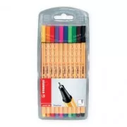 Easel case x 10 felt pens STABILO Point 88 - standard colors