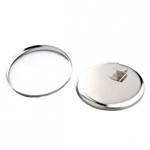 Pendentif rond à rebord à personnaliser avec de la pâte polymère, résine 49mx1