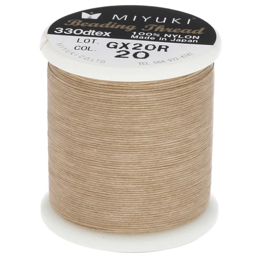 Miyuki Nylon Beading thread B 0.25 mm Semolina x50 m