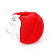 DMC Natura Denim Just Cotton Medium - Cotton ball Rouge (n°55) x 75 m
