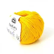 DMC Natura Denim Just Cotton Medium - Cotton ball Jaune Bouton x 155m