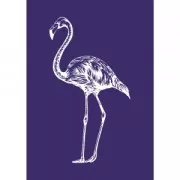 Pochoir adhésif pour sérigraphie - Format A5 - Flamant Rose x1