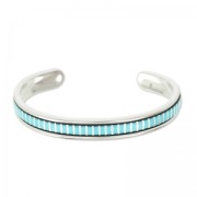 Eco Brass bracelet base with curved edge 10 mm x1