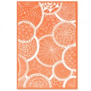 Silk Screen for polymer clay 115x180 mm - Circle Party