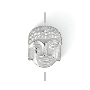 8.5x7x4mm Synthetic Hematite bead Head of Buddha - Labrador x1