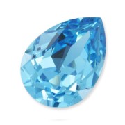 PureCrystal 4320 Pear Fancy Stone 8x6 mm Aquamarine x1