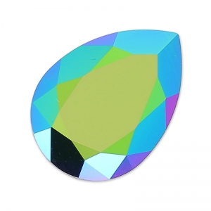 PureCrystal 4320 Pear Fancy Stone 8X6 mm Scarabaeus Green x1