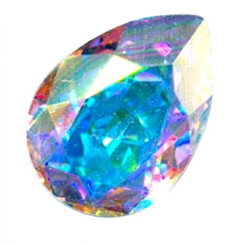 PureCrystal 4320 Pear Fancy Stone 8x6 mm Crystal AB x1