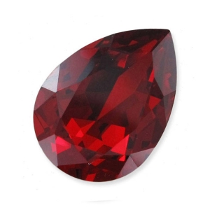 PureCrystal 4320 Pear Fancy Stone 8x6 mm Siam x1