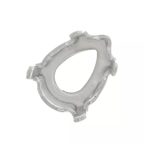 PureCrystal pear cabochon setting 4228 8x6 mm Old Silver Tone