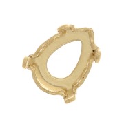PureCrystal pear cabochon setting 4228 8x6 mm Gold Tone