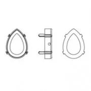 PureCrystal pear cabochon setting 4228 8x6 mm Gold Tone