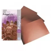 3 copper tone sheets of embossing paper 18,5x29 cm