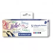 Box of 5 calligraphy felts double tip 2 and 3.5 mm - STAEDTLER