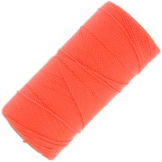 Linhasita waxed thread spool for micro macramé 1 mm - Corail Neon (394) x168m|raw }}