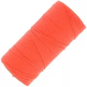 Linhasita waxed thread spool for micro macramé 1 mm - Corail Neon (394) x168m