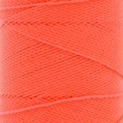 Linhasita waxed thread spool for micro macramé 1 mm - Corail Neon (394) x168m