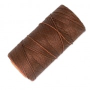 Linhasita waxed thread spool for micro macramé 1 mm - Brown (631) x168m