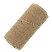 Linhasita waxed thread spool for micro macramé 1 mm - Vanilla (531) x168m|raw }}