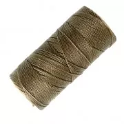 Linhasita waxed thread spool for micro macramé 1 mm - Khaki (222) x168m