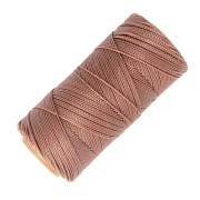 Linhasita waxed thread spool for micro macramé 1 mm - Sable (214) x168m|raw }}