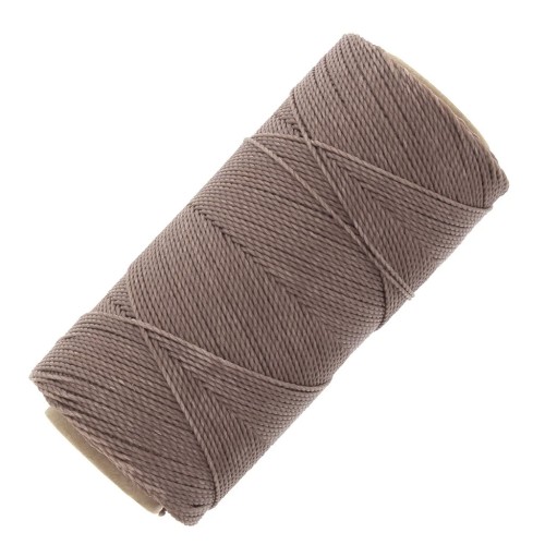 Linhasita waxed thread spool for micro macramé 1 mm - Marron glacé (213) x168m