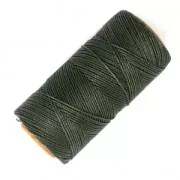 Linhasita waxed thread spool for micro macramé 1 mm - Khaki Green (64) x168m