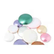 Glass Cabochon by Puca® 25 mm Rose Pearl x 1