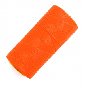 Linhasita waxed thread spool for micro macramé 0.5 mm - Neon Orange (393) x335m