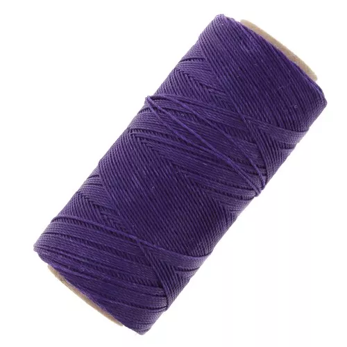 Linhasita waxed thread spool for micro macramé 0.5 mm - Purple (332) x335m