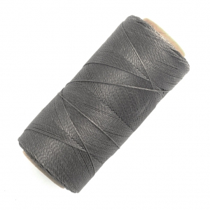 Linhasita waxed thread spool for micro macramé 0.5 mm - Dark Grey (665) x335m