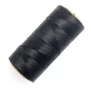 Linhasita waxed thread spool for micro macramé 0.5 mm - Charcoal Grey (691) x335m