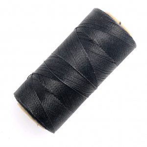 Linhasita waxed thread spool for micro macramé 0.5 mm - Charcoal Grey (691) x335m