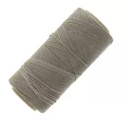 Linhasita waxed thread spool for micro macramé 0.5 mm - Gris Taupe (544) x335m