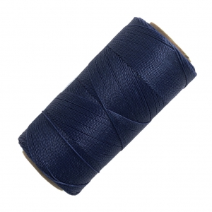 Linhasita waxed thread spool for micro macramé 0.5 mm - Navy Blue (70) x335m