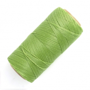 Linhasita waxed thread spool for micro macramé 0.5 mm - Lime Green (1019) x335m