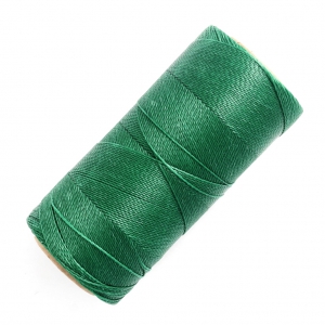 Linhasita waxed thread spool for micro macramé 0.5 mm - Dark Green (87) x335m