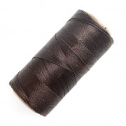Linhasita waxed thread spool for micro macramé 0.5 mm - Brown (259) x335m