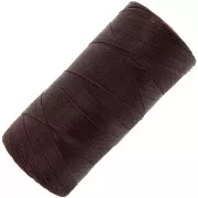 Linhasita waxed thread spool for micro macramé 0.5 mm - Chocolate Brown (29) x335m