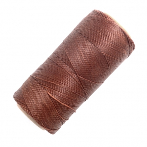 Linhasita waxed thread spool for micro macramé 0.5 mm - Old Copper (25) x335m
