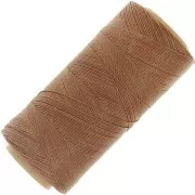 Linhasita waxed thread spool for micro macramé 0.5 mm - Autumn Brown (631) x335m