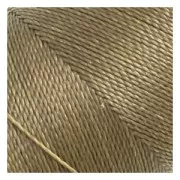 Linhasita waxed thread spool for micro macramé 0.5 mm - Old Bronze (204) x335m