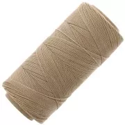Linhasita waxed thread spool for micro macramé 0.5 mm - Tan (382) x335m