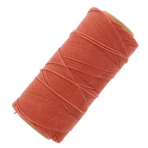 Linhasita waxed thread spool for micro macramé 0.5 mm - Terracotta (35) x335m