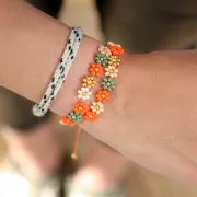 Linhasita waxed thread spool for micro macramé 0.5 mm - Baby Pink (239) x335m